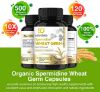 Picture of Spermidine Wheat Germ Extract Capsules, 120 Vegan Capsules, Spermidine Supplement for Antioxidant and Immune Support, Cell Renewal and Increases Energy, 1500mg Per Serving