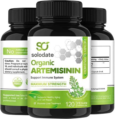 Picture of Artemisinin, 120 Vegan Capsules, Sweet Wormwood Extract, Support Healthy Aging, Digestion and Immunity, Promote Cell Repair and Liver Treatment